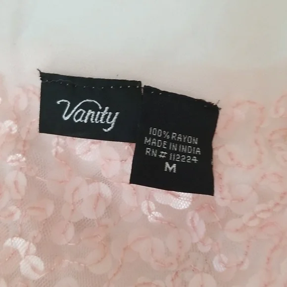 Light pink sequin tank top from Vanity (M) - Picture 2 of 5